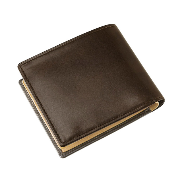 【キプリス】二つ折り財布(ベロ・小銭入れ付き札入)■シラサギレザー