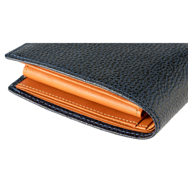 キプリス】二つ折り財布(小銭入れ付き札入)□カシューレザー