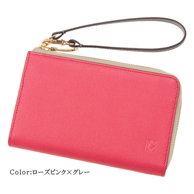 キプリス】スマートフォン対応ミドル財布・ウォレッチ(L字ラウンド