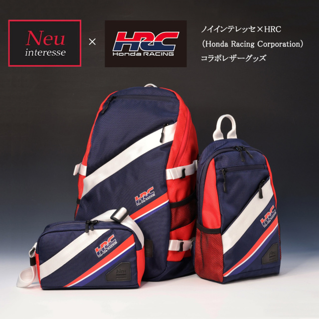 HRC HONDA RACING ホンダレーシング　ボディバッグ ノイインテレッセ×HRC】ミニショルダーバッグ□トリコロール バッグ