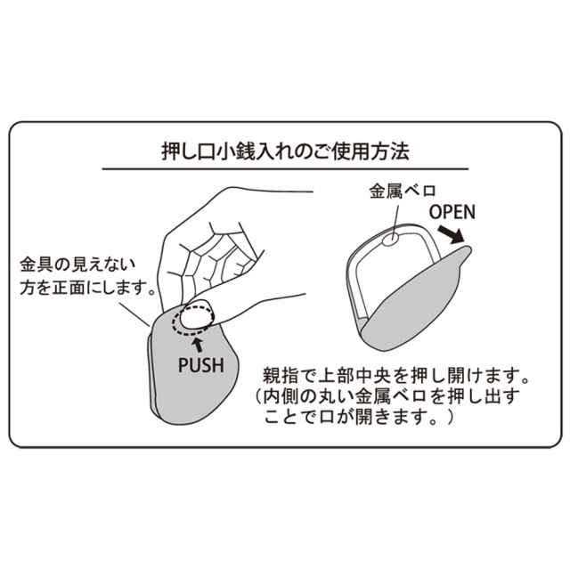 押し口ガマ口説明