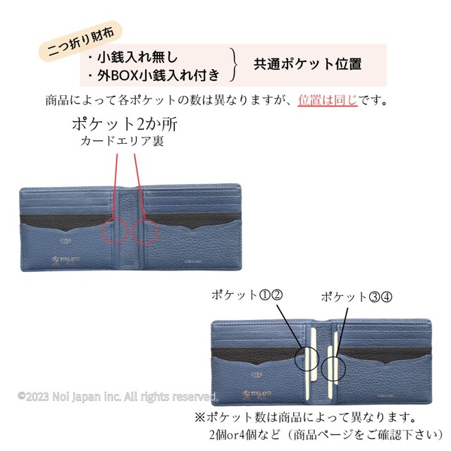 CYPRIS COLLECTION】二つ折り財布(カード札入)□リザード