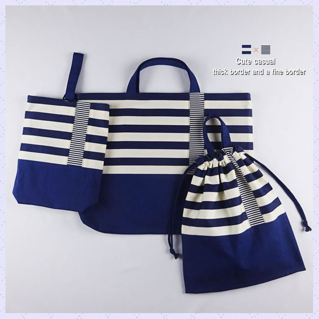 キルティング大きめレッスンバッグ3点セット