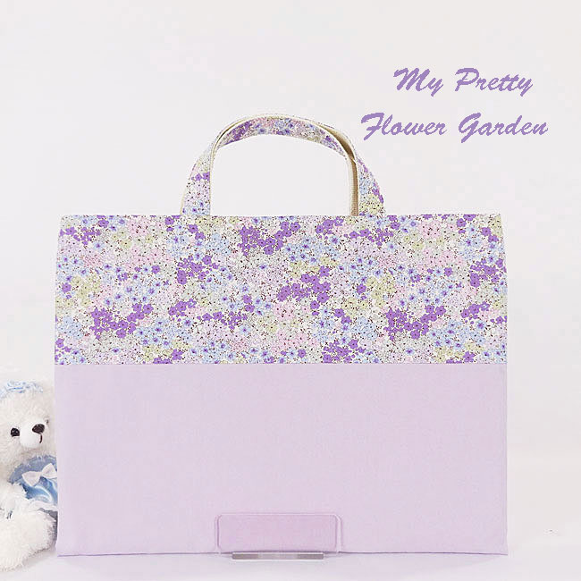 入園入学グッズオーダー手作り幼稚園保育園用の女の子用レッスンバッグ