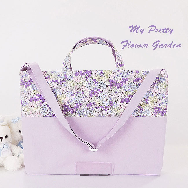 入園入学グッズオーダー手作り幼稚園保育園用の女の子用レッスンバッグ肩掛け