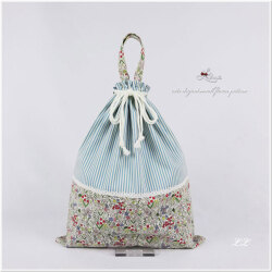 持ち手付き巾着袋