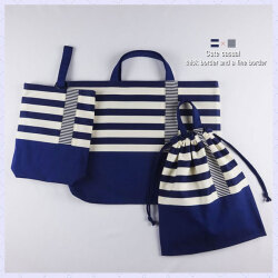 キルティング大きめレッスンバッグ3点セット