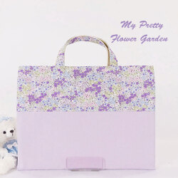 入園入学グッズオーダー手作り幼稚園保育園用の女の子用レッスンバッグ