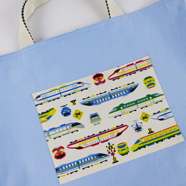 絵本袋 図書袋 ショルダー 蓋付き 男の子 幼稚園 小学校 ハンドメイド  