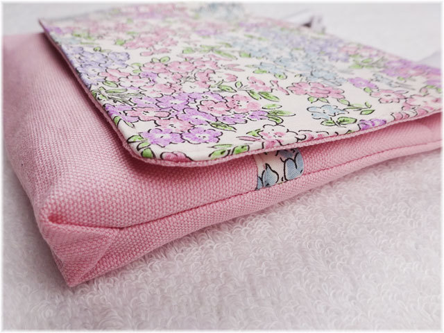 入園入学グッズ【リバティ】 移動ポケット 女の子 マジックテープ マチ