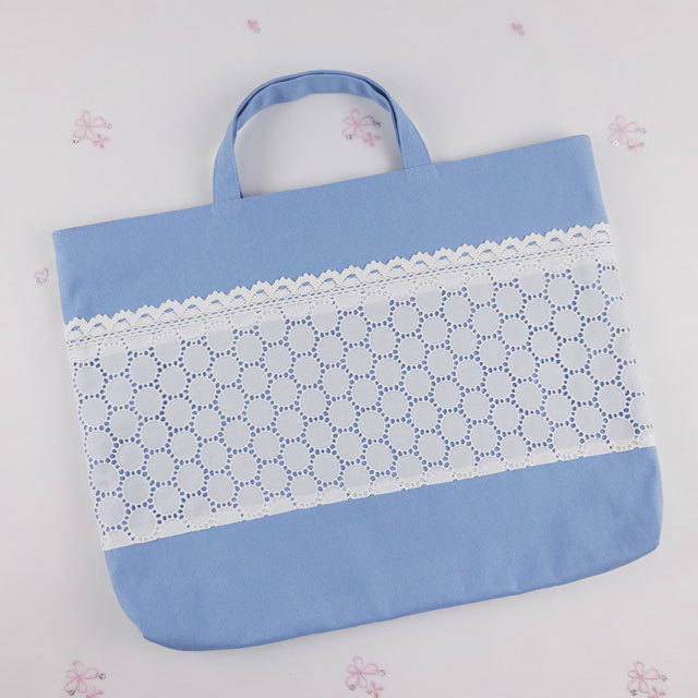 レッスンバッグ 大きめ レース 刺繍 入園グッズ 幼稚園 保育園 通園バッグ 入学 手作りハンドメイドセット通販のんちゃん レッスンバッグ 大きめ レース 刺繍 入園グッズ 幼稚園 保育園 通園バッグ 入学 手作りハンドメイドセット通販のんちゃん