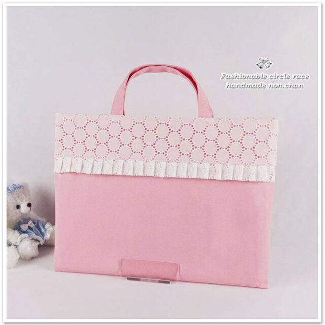 ハンドメイド ♡ 水っぽく フリルバッグ レッスンバッグ シューズ入れ 
