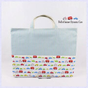 キルティング 幼稚園 保育園 レッスンバッグ 大きめ | 入園グッズ 手提げ 通園バッグ 男の子 くるま・働く車