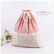 入園入学グッズ 幼稚園 保育園 | 大きめ 巾着袋 【 いちご柄