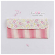 New 保育園 幼稚園 入園グッズ 【 カトラリーケース 封筒型 】  小花 ピンク リバティ風 女の子用
