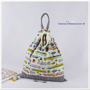 ポケット付き巾着袋