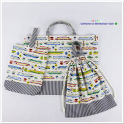 【2日以内発送】 入園入学グッズ 3点セット【大きめレッスンバッグ ・上履き入れ・巾着袋】 幼稚園 保育園 男の子 新幹線 電車 踏切