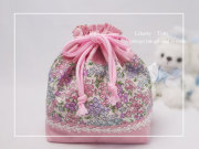 リバティ 入園入学グッズ 【お弁当袋 巾着袋】 女の子 オシャレなトム＆レース