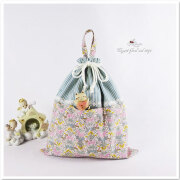 ポケット付き巾着袋