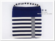 入園入学グッズ 座布団カバー・防災頭巾カバー ボーダー柄【コン】男女兼用