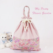 入園入学グッズ 幼稚園 保育園 | 巾着袋 【 リバティ風 小花 】体操服