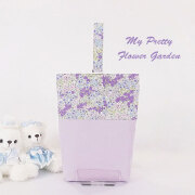 入学入園グッズ - パープル系の小花柄 幼稚園・保育園準備 女の子用