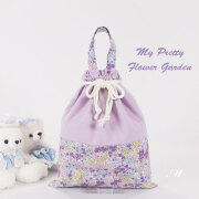 【オーダー承ります】大きめ　巾着袋　30×25 巾着袋M 30×25 - お着替え袋・体操服入れ 入園入学グッズ 持ち手付き