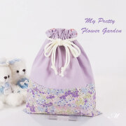 巾着袋M - 入園入学グッズ 体操服入れ・お着替え袋 オーダー 30×25