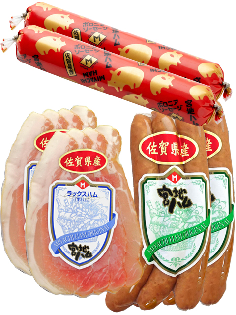 ハム品 ミックス赤角2.0（角型のチョップドハム）3,888円（税込