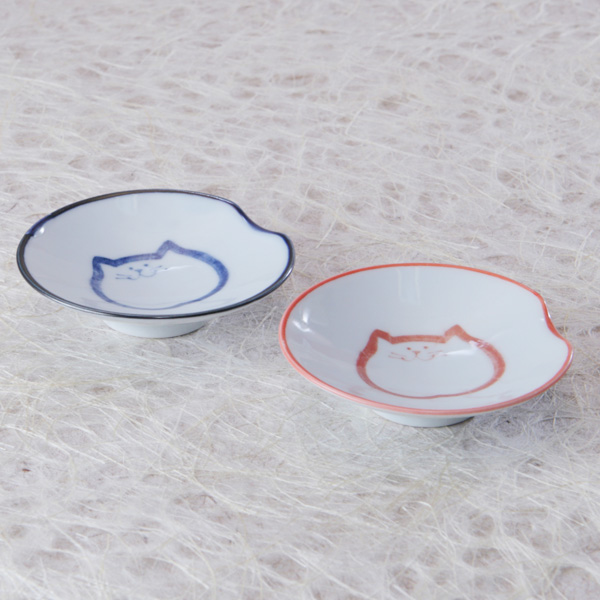 のらや猫食器 箸置き小皿 ペア