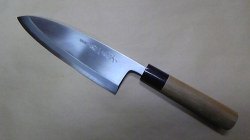 左用　出刃庖丁　白鋼　六寸