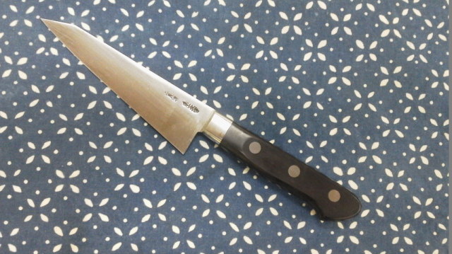 骨スキ庖丁 ガラサキ庖丁 東型 片刃 本職用 安来鋼白紙使用