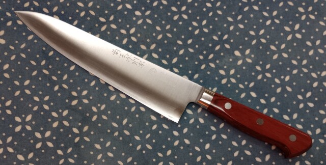 助松　和牛刀 包丁　粉末ハイス鋼(SRS15) 7寸　黒檀水牛八角柄 助松 和牛刀 包丁 粉末ハイス鋼(SRS15) 7寸 黒檀水牛八角柄 武礼禅龍