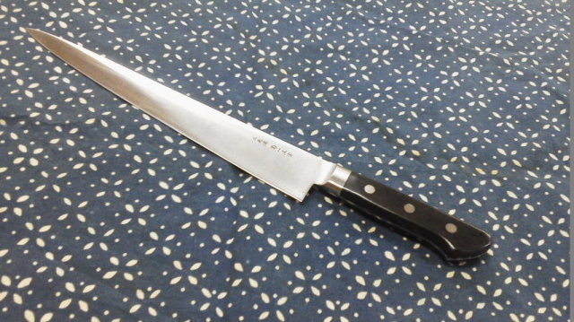 筋引　包丁　９寸　全鋼 正広別作 筋引 9寸 270mm 木柄 【即日出荷品】