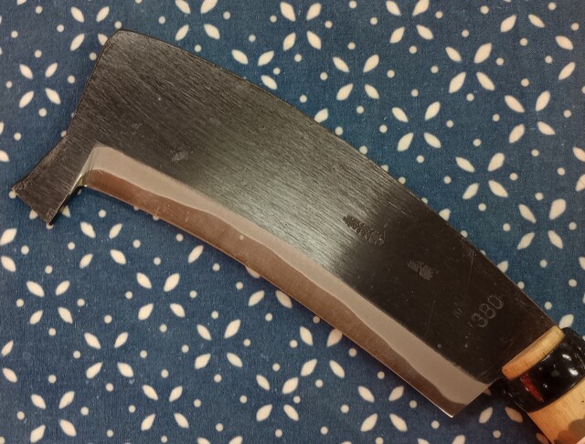 とび付腰なた 両刃 150ミリ 安来鋼青紙 本職用