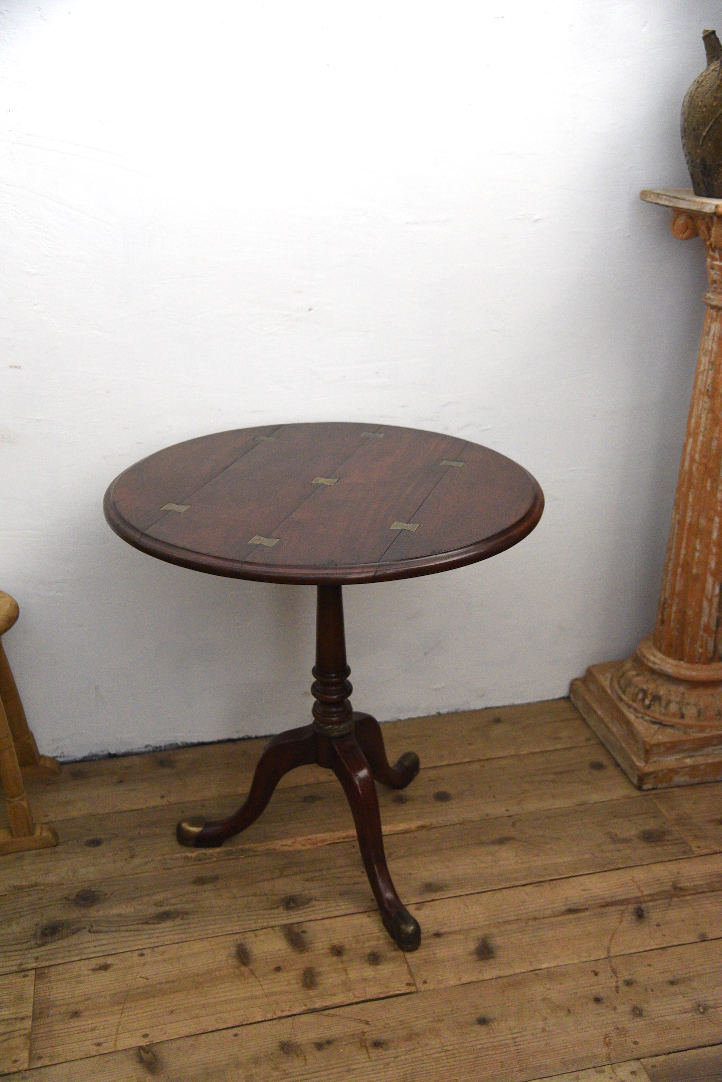 アンティーク　ワインテーブル　イギリス　フランス　ラウンドテーブル　カフェテーブル