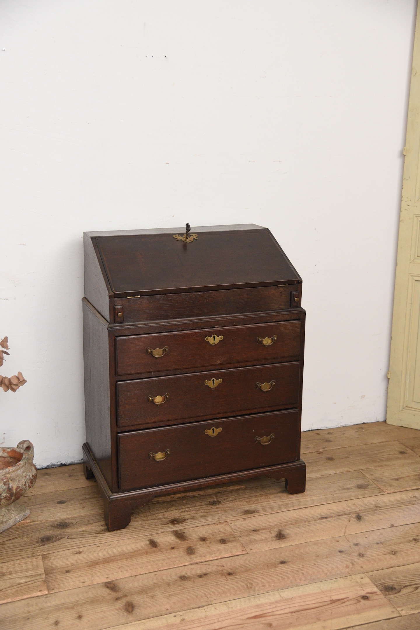 アンティーク　ライティングビューロー　イギリス　フレンチ　チェスト