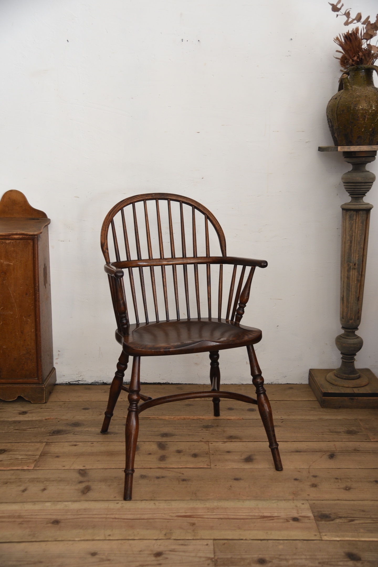 アンティーク　ヴィンテージ　アームチェア　イギリス　ダイニングチェア　２