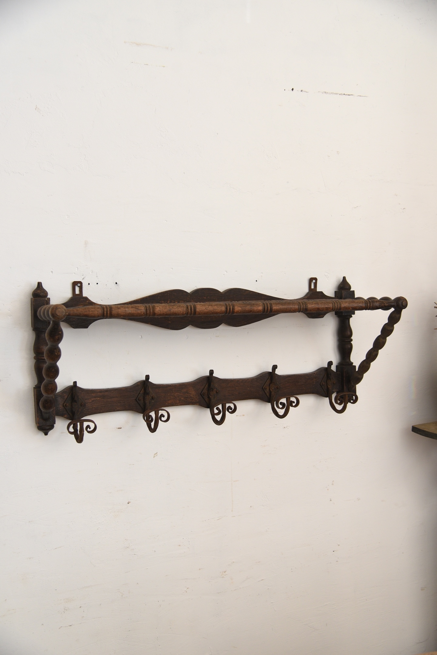 アンティーク　ヴィンテージ　ウォールラック　ハンガーラック　フレンチ　ウォールフック