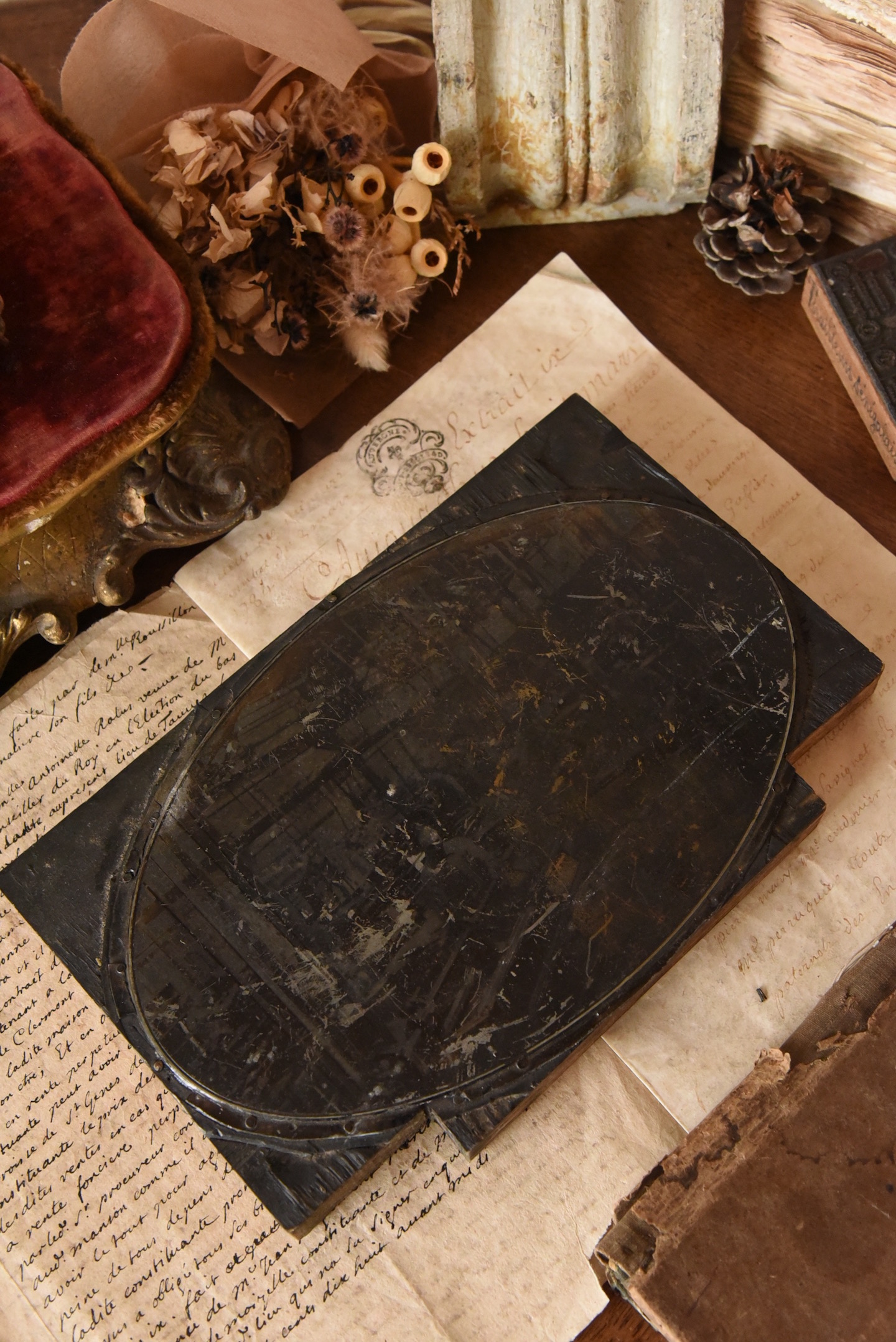 アンティーク　スタンプ　フランス