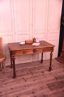 アンティーク　ドロワー　デスク　フレンチ　テーブル