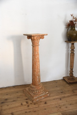 アンティーク　フレンチ　ペイント　花台