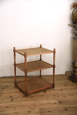 アンティーク　サイドテーブル　剥離　ティートレイ　ディスプレイ台　フレンチ