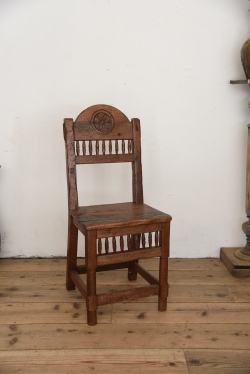 アンティーク　チェア　チャーチチェア　ダイニング　飾り椅子　フレンチ　１