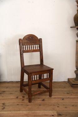 アンティーク　チェア　チャーチチェア　ダイニング　飾り椅子　フレンチ　５