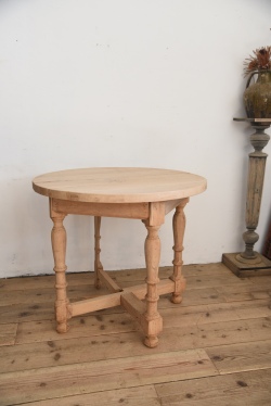 アンティーク　ヴィンテージ　ドロップリーフ　テーブル　サイドテーブル　ラウンドテーブル　剥離　フレンチ