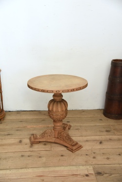 アンティーク　剥離　フレンチ　コーヒーテーブル　ラウンドテーブル　サイドテーブル