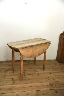 アンティーク　ドロップリーフテーブル　剥離　ダイニングテーブル　フレンチ