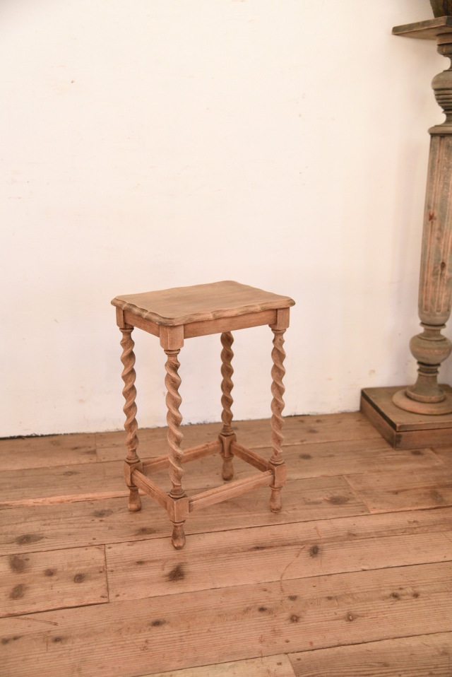 ビンテージサイドテーブル ベッドサイドテーブルスツール小剥離