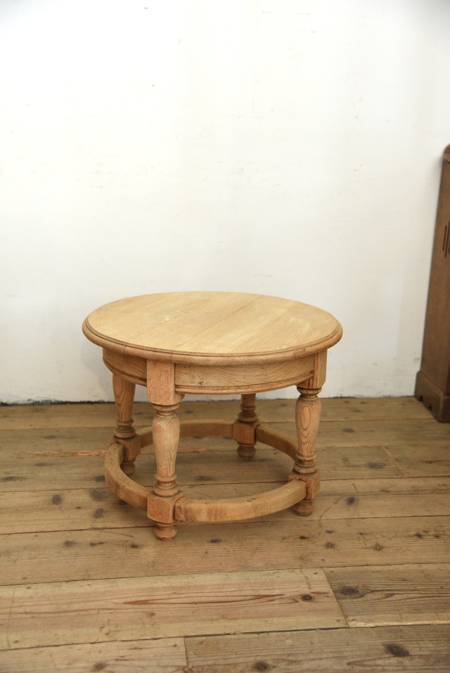 ビンテージ ラウンドサイドテーブル ローテーブル コーヒーテーブル